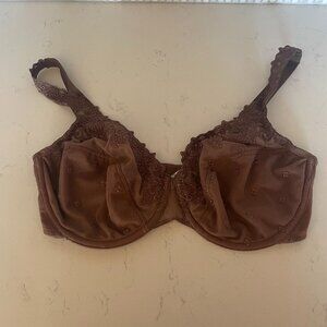 Bali‎ Lace Desire Minimizer Underwire Bra in Brown, 36DD / 36E (3573)